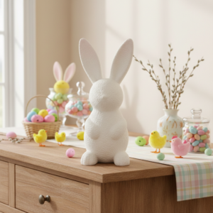 Moderner Osterhase Deko-Figur – minimalistisches Design