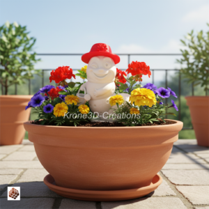 Regenwurm Gartenfigur 24 cm